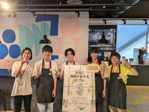 画像　注文に時間がかかるカフェ実施時の様子